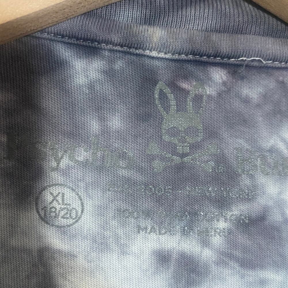 Psycho Bunny Upcycled Tie Dye Embroidery T-Shirt Daddy Yankee Raul Urias Collab - Picture 5 of 9